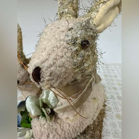 Vintage Bunny Decor Pair - Picture 2 of 6